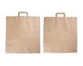 Sac en papier, à poignée plate, kraft brun, format portrait, 45 x 15 x 49 cm  Sacs à poignées plates, Sacs en papier et  boîtes
