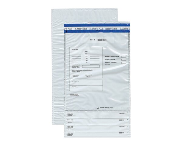 Chemises de sécurité, Elcosafe,  patte autocollante, blanc Pochettes d'­expédition, Emballage et expédition