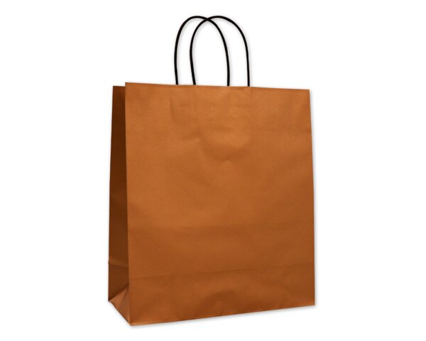 Papiertragetasche bronze Tragetaschen color, Papiertaschen & Boxen