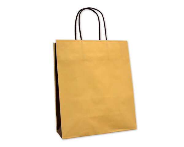 Papiertragetasche haselnuss Tragetaschen color, Papiertaschen & Boxen