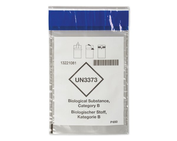 Sac de laboratoire 165 x 265mm, transparente, carton à 500 pièces  ELCO Med Sacs de laboratoire, Emballages médicaux