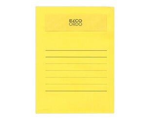 Ordo volumino jaune intense, fenêtre: 180 x 50 mm, 120 g/m²  Ordo Chemises de classement, Organisation et pré­sentation, Ordo volumino