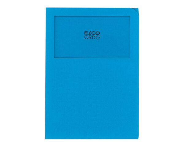 Ordo classico bleu intense, fenêtre: 180 x 100 mm, 120 g/m²  Ordo Chemises de classement, Organisation et pré­sentation, Ordo classico