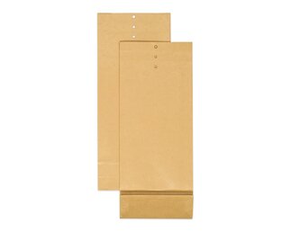 Sachet avec fond rectangulaire 130 x 50 x 315 mm sans fenêtre, perforé  Enveloppes