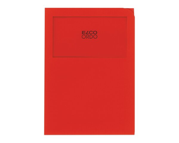 Ordo classico, intensivrot, Fenster 180 x 100 mm, 120 g/m²  Ordo Organisations­mappen, Organisieren & Präsentieren, Ordo classico