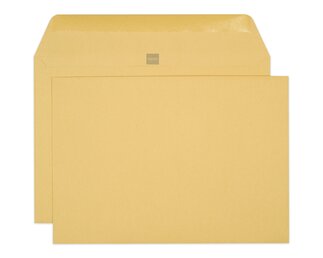Enveloppe Kraft brun C4 sans fenêtre, patte gommée  Enveloppes