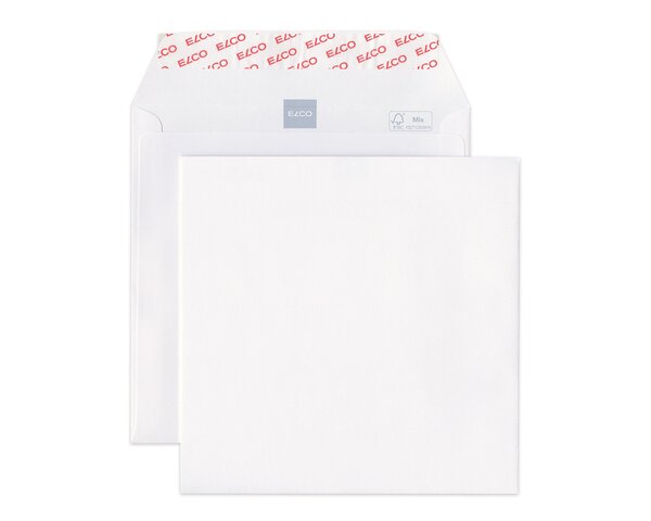 Enveloppe Premium quadratique sans fenêtre, patte autocollante  Enveloppes sans fenêtre, Enveloppes, Marques d'­enveloppes Elco, Premium