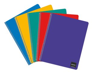Cahier avec spirale Office au format A6, quadrillé 4 mm, 5 couleurs, 50 feuilles  Carnets à spirales, Blocs, carnets et papier à écrire