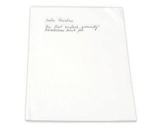 Bloc Prestige au format A5, non ligné, avec guide ligne et papier buvard, 50 feuilles  Blocs, carnets et papier à écrire