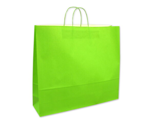 Sac en papier vert Sacs color, Sacs en papier et  boîtes