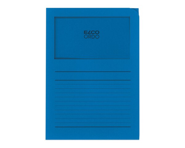 Ordo classico bleu royal, fenêtre: 180 x 100 mm, 120 g/m²  Ordo Chemises de classement, Organisation et pré­sentation, Ordo classico