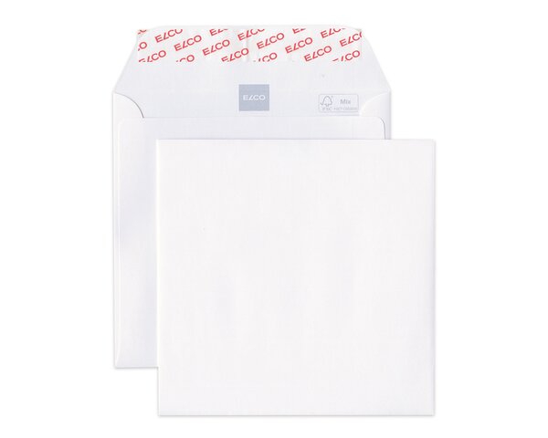 Couvert Premium quadratisch ohne Fenster, 155 x 155 mm  Couverts ohne Fenster, Couverts, Spezialitäten, Elco Couvert-Marken, Premium