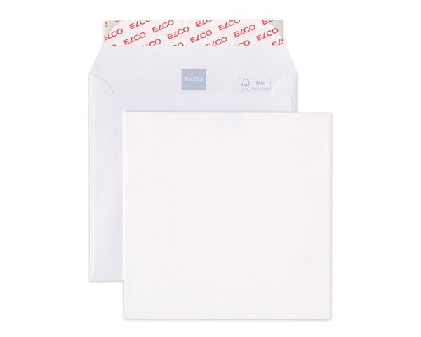 Couvert Premium quadratisch ohne Fenster, 145 x 145 mm  Couverts ohne Fenster, Couverts, Spezialitäten, Elco Couvert-Marken, Premium