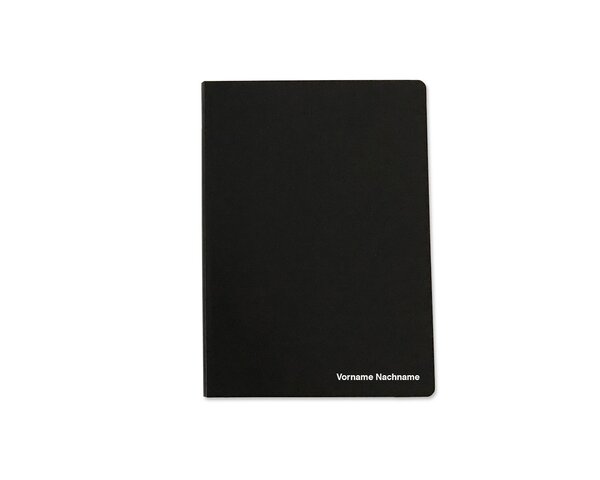 Graviertes Notizbuch A5, kariert 5mm mit Rand, mit Balacroncover Personali­siertes Notizbuch, Blöcke, Hefte & Papier, Notizbücher, Personali­sieren & Bedrucken