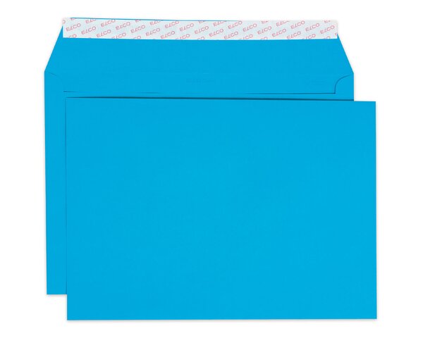 Couvert Color C5 intensivblau ohne Fenster, haftklebend  Farbige Couverts, Couverts, Couverts ohne Fenster, Elco Couvert-Marken, Color