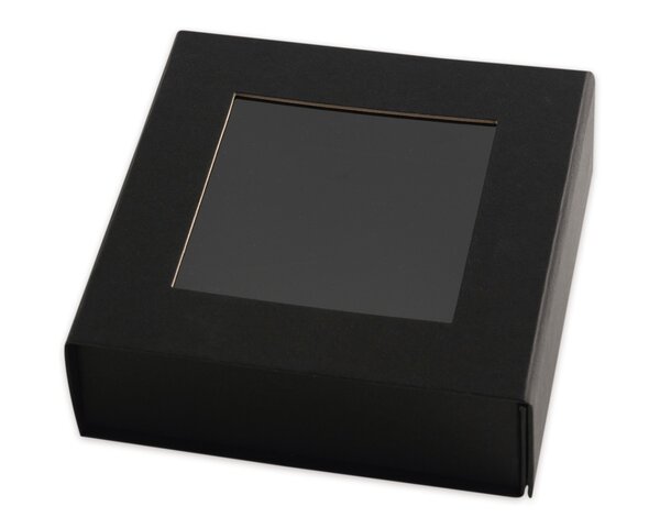 Boîte, Clearbox, noir, 15 x 15 x 5 cm  Boîtes cadeau, Sacs en papier et  boîtes