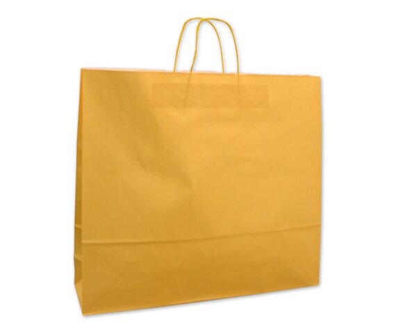 Sac en papier jaune Sacs color, Sacs en papier et  boîtes