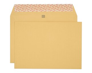 Enveloppe Kraft brun B4 sans fenêtre,  patte autocollante  Enveloppes