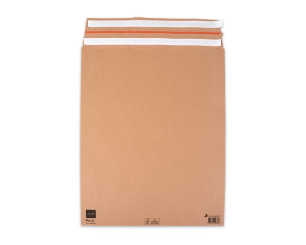 Papierversandbeutel mit Spitzboden, wiederverschliessbar, braun, 450x545x80 mm  Shop, Verpackung & Versand, Versandbeutel