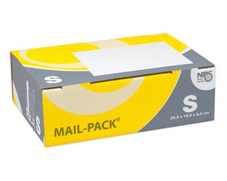 Boîte d’envoi Elco-Box S, fermeture par pattes rentrantes, jaune / gris, 99 g, FSC Emballage et expédition