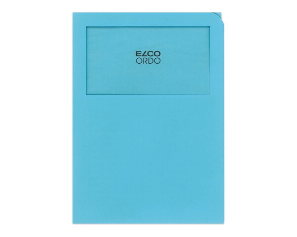 Ordo classico bleu, fenêtre: 180 x 100 mm, 120 g/m²  Ordo Chemises de classement, Organisation et pré­sentation, Ordo classico