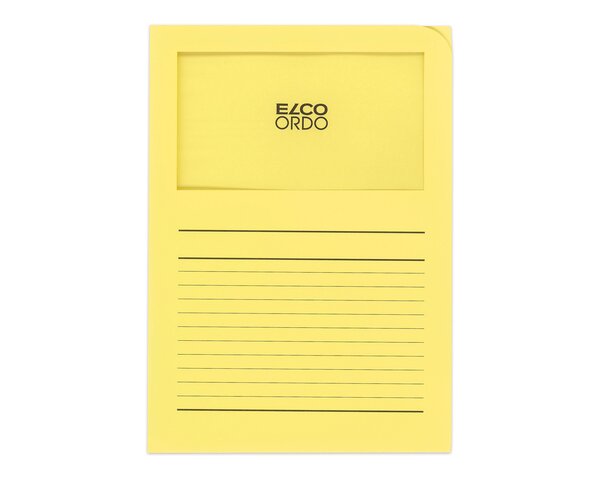 Ordo classico gelb, liniert, Fenster 180 x 100 mm  Ordo Organisations­mappen, Organisieren & Präsentieren, Ordo classico