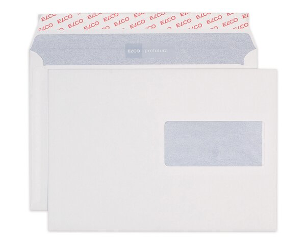 Enveloppe Profutura C5 fenêtre à droite, patte autocollante  Enveloppes durablées, Enveloppes, Enveloppes avec fenêtre, Marques d'­enveloppes Elco, Profutura
