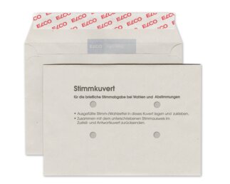 Stimm-Couvert C6 mit Haftklebeverschlus Couverts