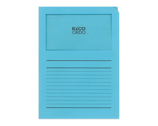 Ordo classico blau, liniert, Fenster 180 x 100 mm  Ordo Organisations­mappen, Organisieren & Präsentieren, Ordo classico