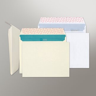 Couvert mit Seitenfalten