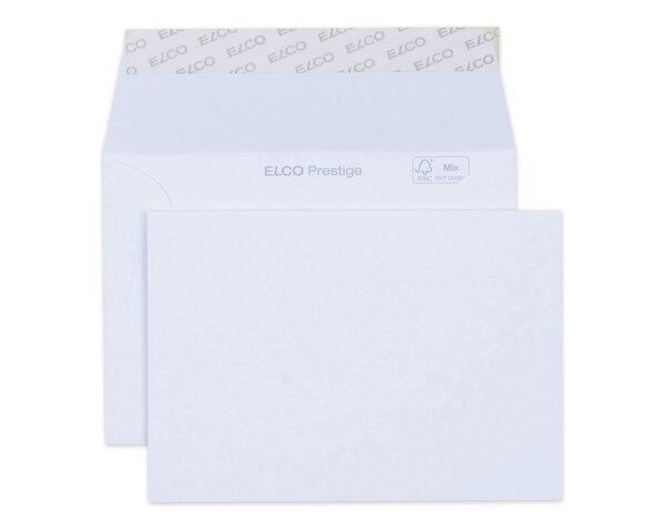 Enveloppe Prestige C6 sans fenêtre, patte autocollante  Enveloppes sans fenêtre, Enveloppes, Enveloppes papier Premium, Marques d'­enveloppes Elco, Prestige