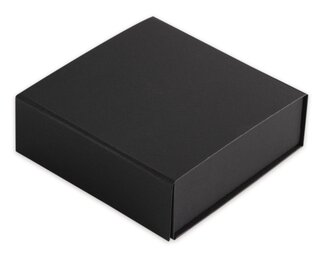Magnetische Geschenkbox, schwarz, Recyclingkarton, 115x15x5 Papiertaschen & Boxen
