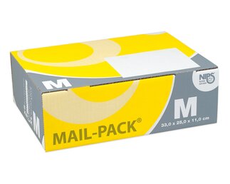 Boîte d’envoi Elco-Box M, fermeture par pattes rentrantes, jaune / gris, 167 g, FSC Emballage et expédition