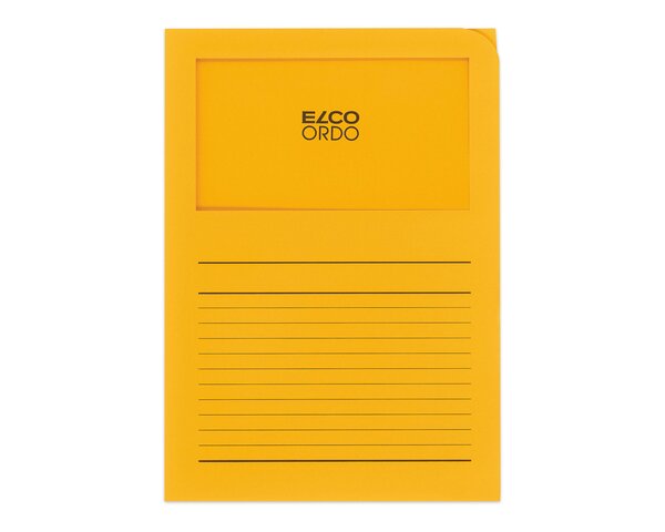 Ordo classico goldgelb, liniert, Fenster 180 x 100 mm  Ordo Organisations­mappen, Organisieren & Präsentieren, Ordo classico