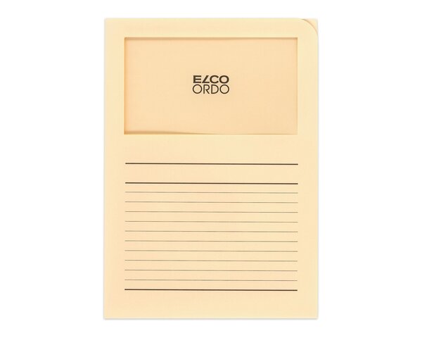Ordo classico chamois clair, fenêtre: 180 x 100 mm, 120 g/m²  Ordo Chemises de classement, Organisation et pré­sentation, Ordo classico